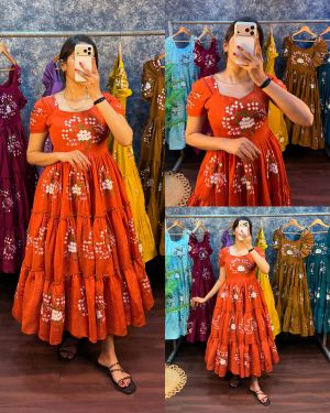 mul cotton frocks for women