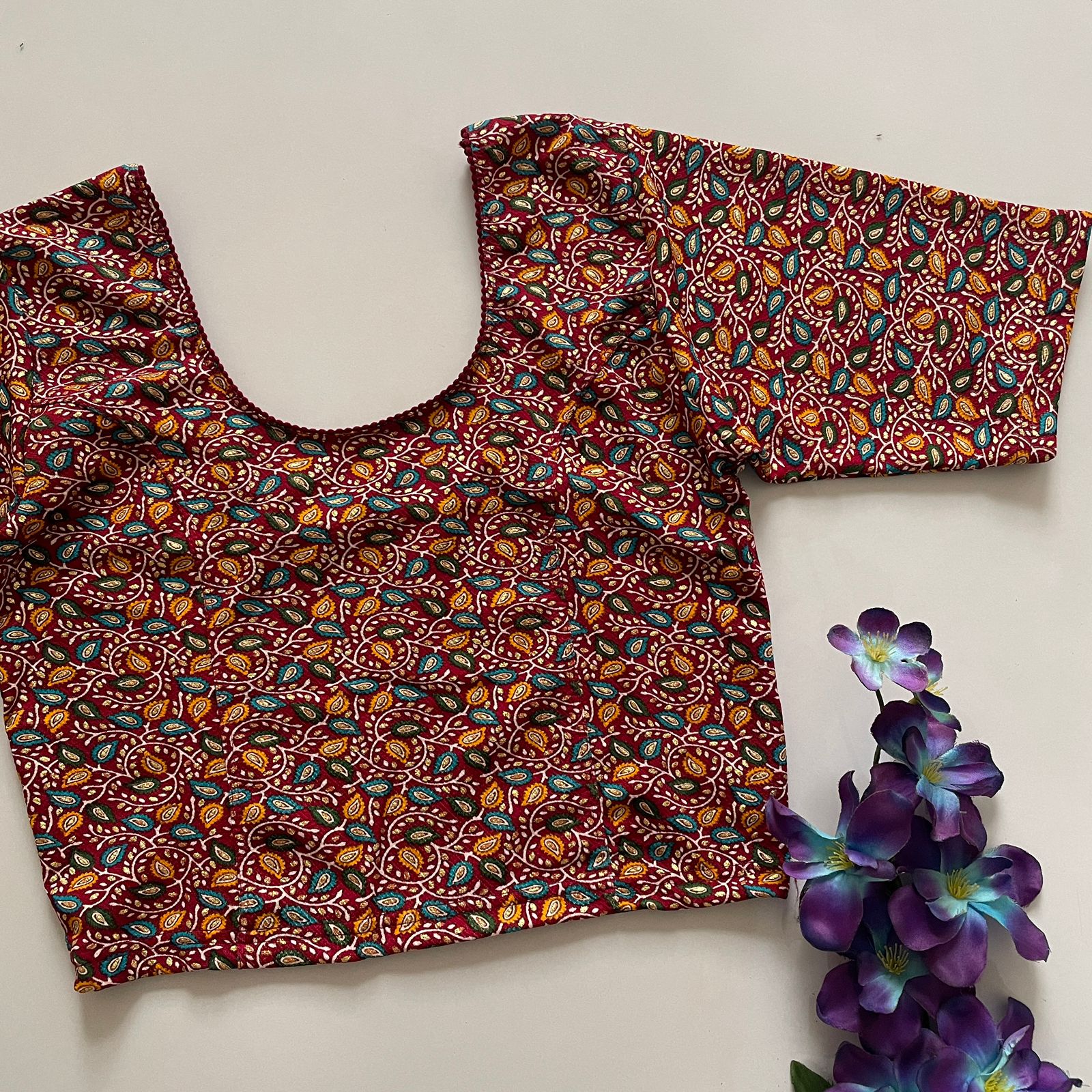 kalamkari stretchable blouse
