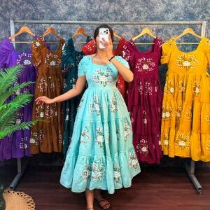 mul cotton frocks for women
