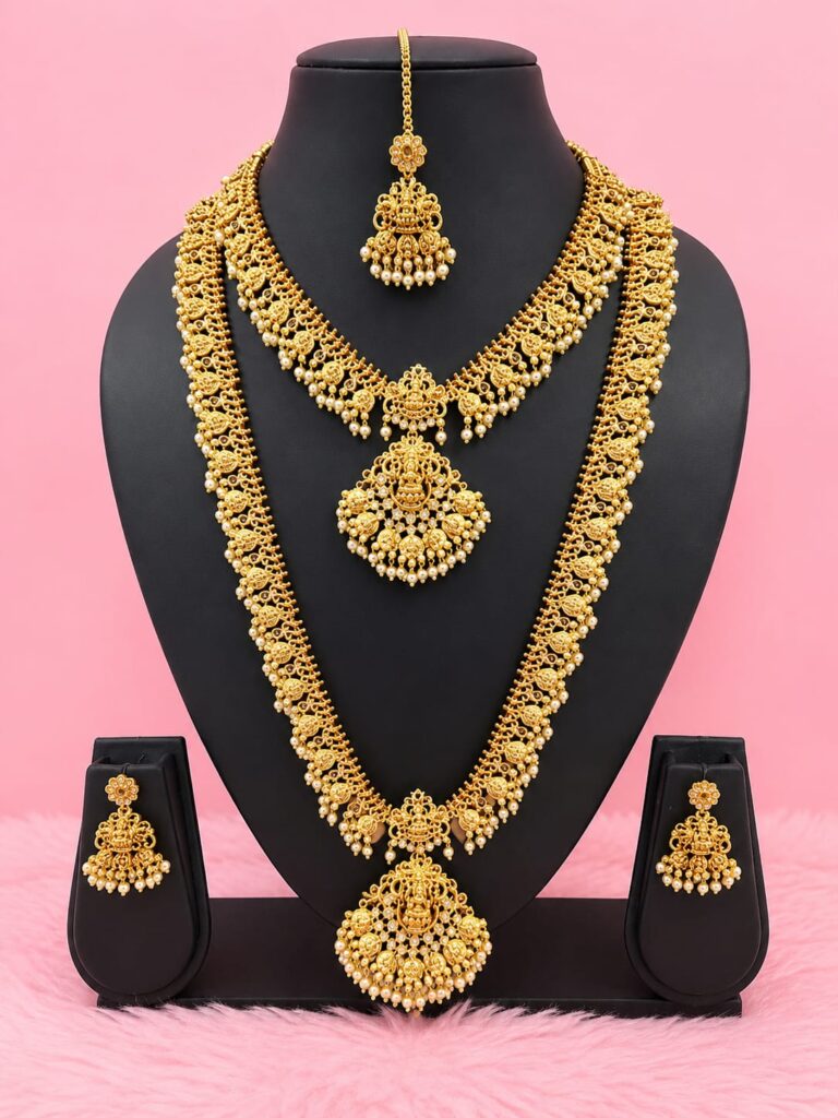 South Indian Jewellery Combo Set