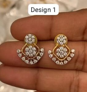 white stone studs
