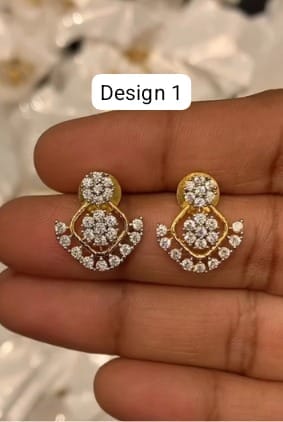 white stone studs