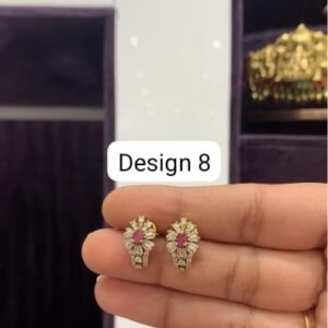 white stone studs