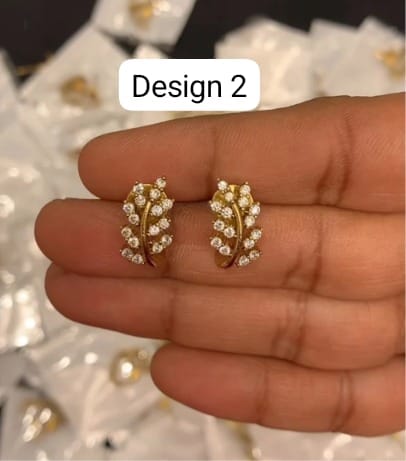 white stone studs for women
