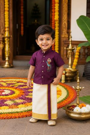 Boys Dhoti Shirt Sets