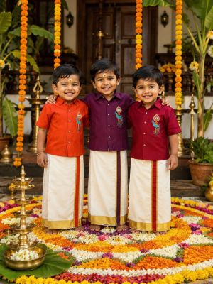 Boys Dhoti Shirt sets