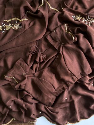 Designer sarees with readymade blouse