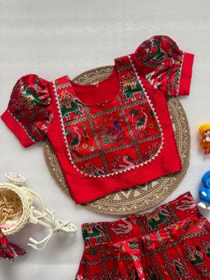 Patola lehanga for kids - Image 4
