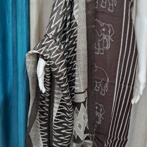 brown dupatta for women