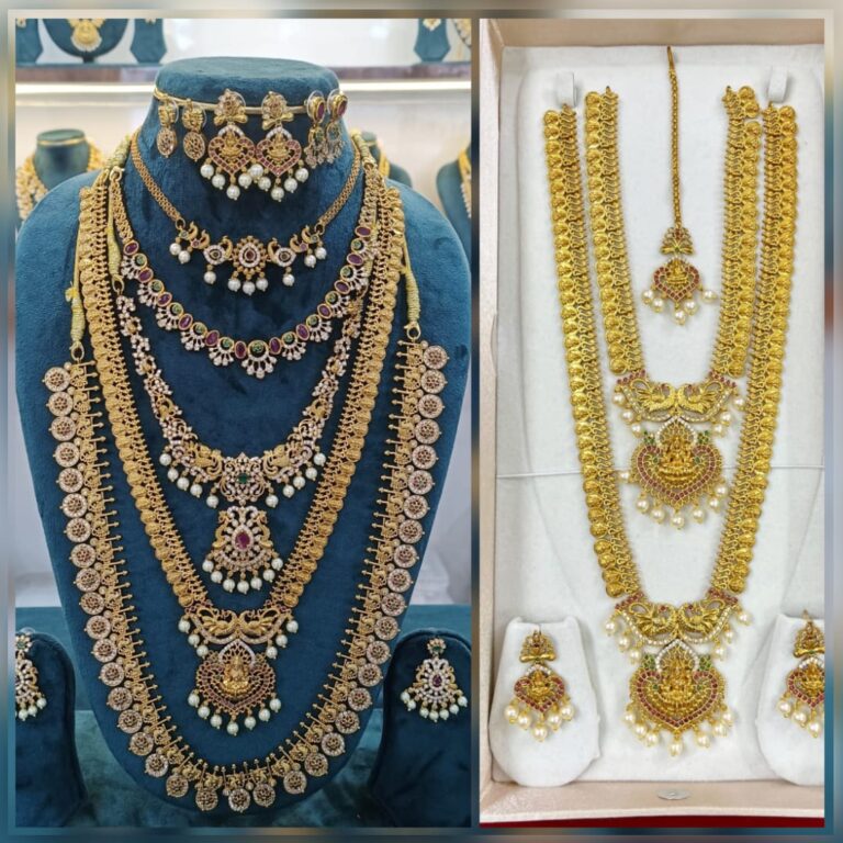 gold plated jewellery set