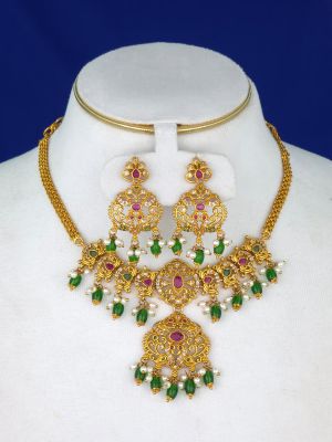 gold replica choker necklace