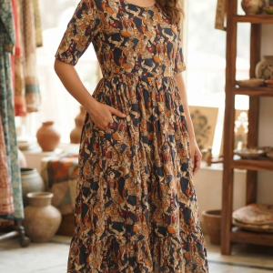 kalamkari frocks for women