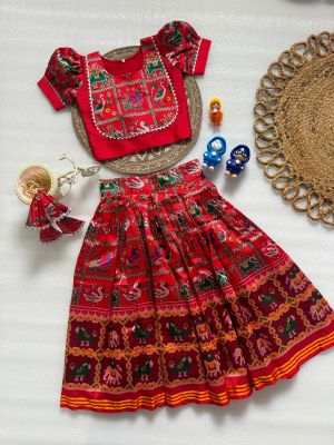 Patola lehanga for kids - Image 5