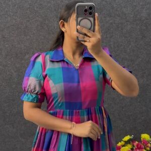 madras checks frocks