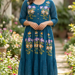 Mul Chanderi frocks
