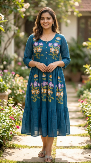 Mul Chanderi frocks - Image 2