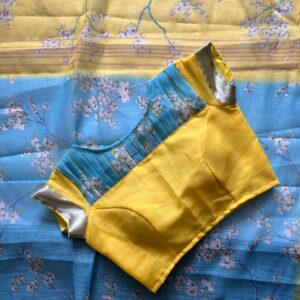 linen saree with blouse