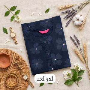 Plus Size Straight Cut Kurtas For Women 4xl-5xl - Image 5