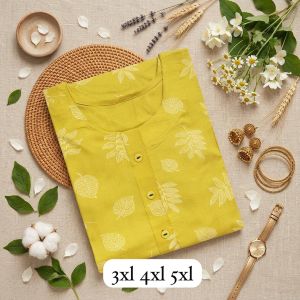 Plus Size Straight Cut Kurtas For Women 4xl-5xl