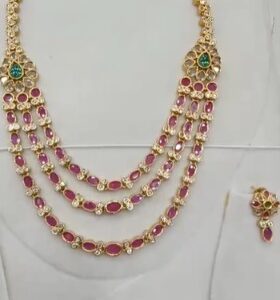 ruby stone necklace