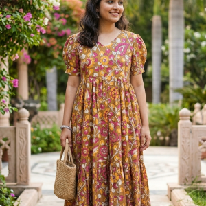 kalamkari frocks for girls