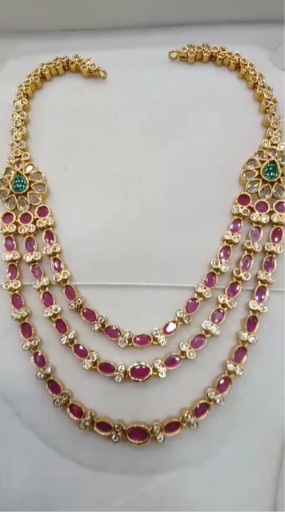 Ruby stone necklace