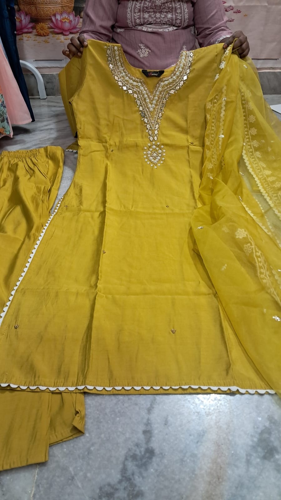 Yellow Salwar Suit for Women - Image 3