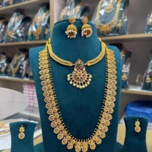 Long Haram with Necklace Set