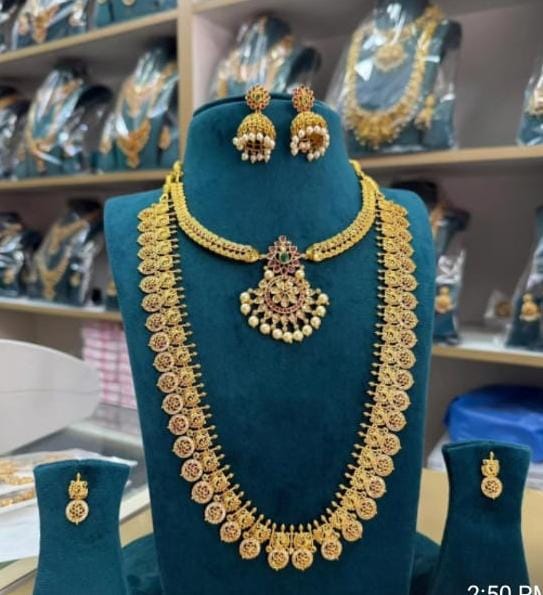 Long Haram with Necklace Set