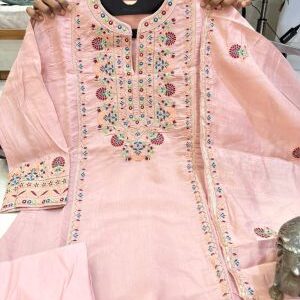 Mul chanderi kurta set