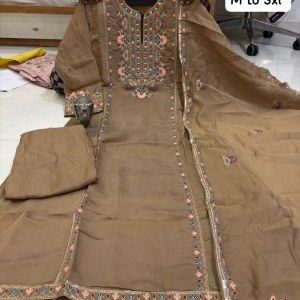 Mul chanderi kurta set